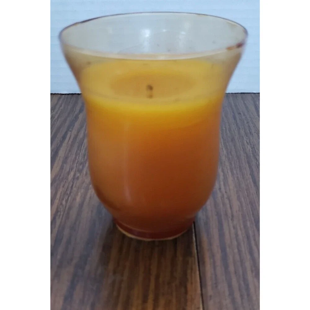 Gold Vintage Tulip Shaped Glass Votive Candle Holder